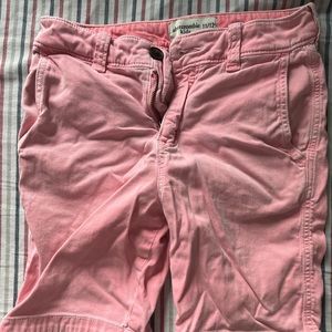 Abercrombie boys kids 11/12 pink chino shorts